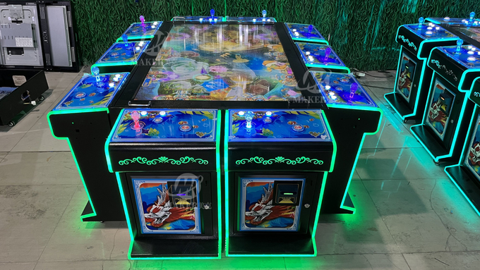 Gabinete de fichas 4 de 32 de la pulgada del tiroteo de los pescados de la máquina 3 de los jugadores juegos de tabla