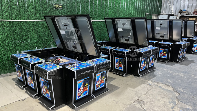 Gabinete de fichas 6 de 32 de la pulgada del tiroteo de los pescados de la máquina 3 de los jugadores juegos de tabla